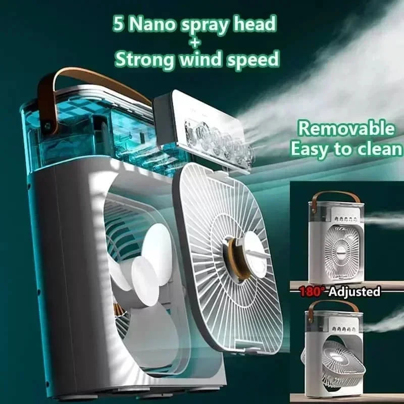 Mini Climatiseur Portable 3 en 1 – Rafraîchissement Instantané